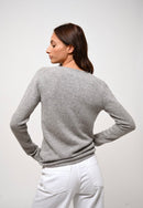 Jersey Cuello Pico 4 Hilos - Chelsea - Heather Cloud