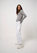 Jersey Cuello Pico 4 Hilos - Chelsea - Heather Cloud