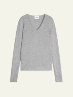 Jersey Cuello en V 4 Hilos - Chelsea - Nube Chiné