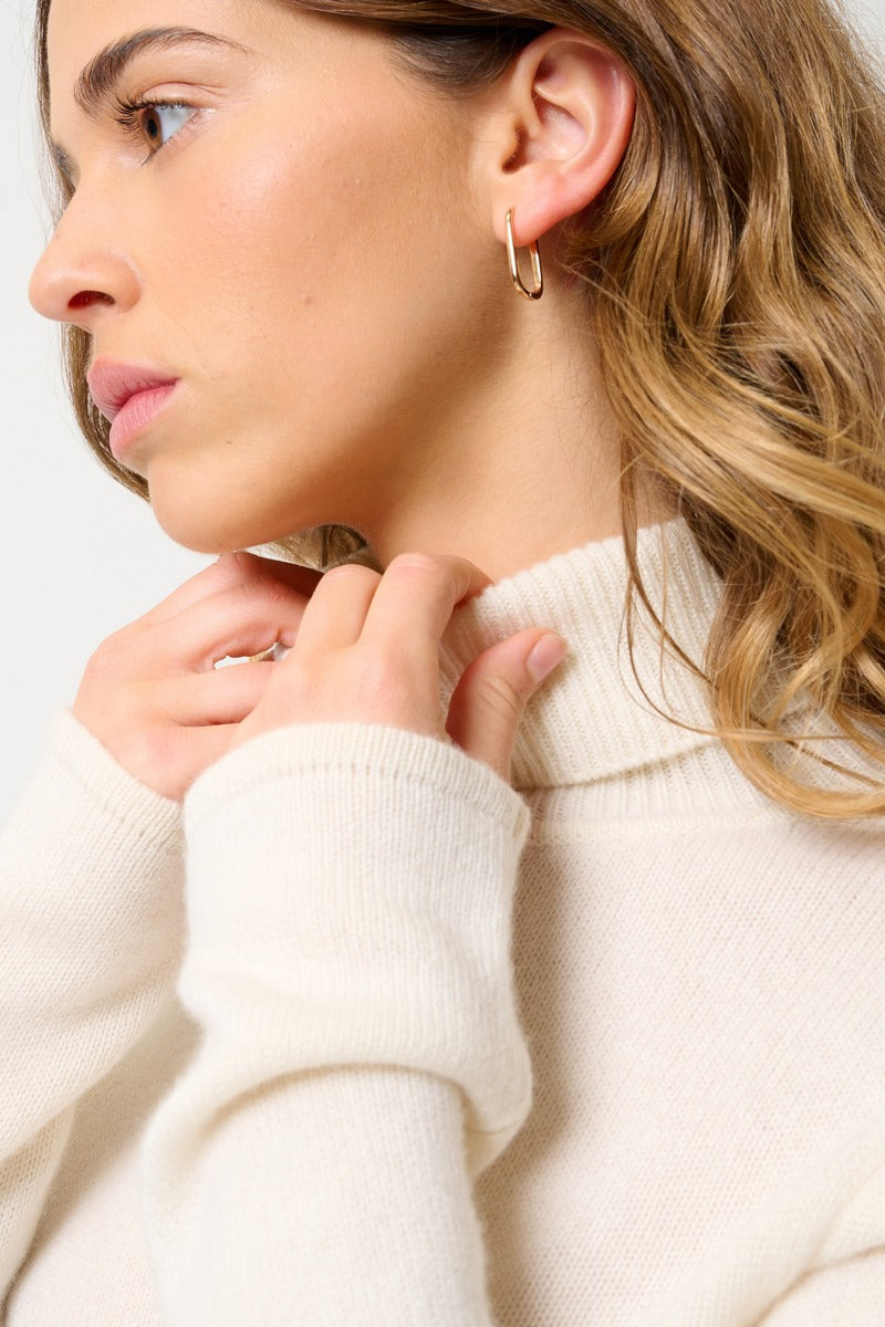 Jersey Cuello Alto 4 Hilos - Linda - Nieve