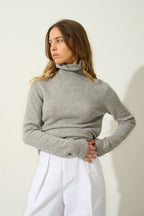 Jersey Cuello Vuelto 4 Hilos - Linda - Nube Jaspeado