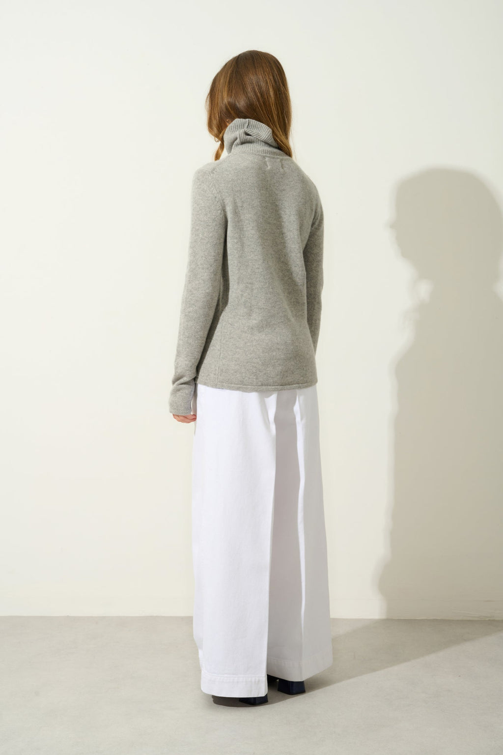 Jersey Cuello Vuelto 4 Hilos - Linda - Nube Jaspeado