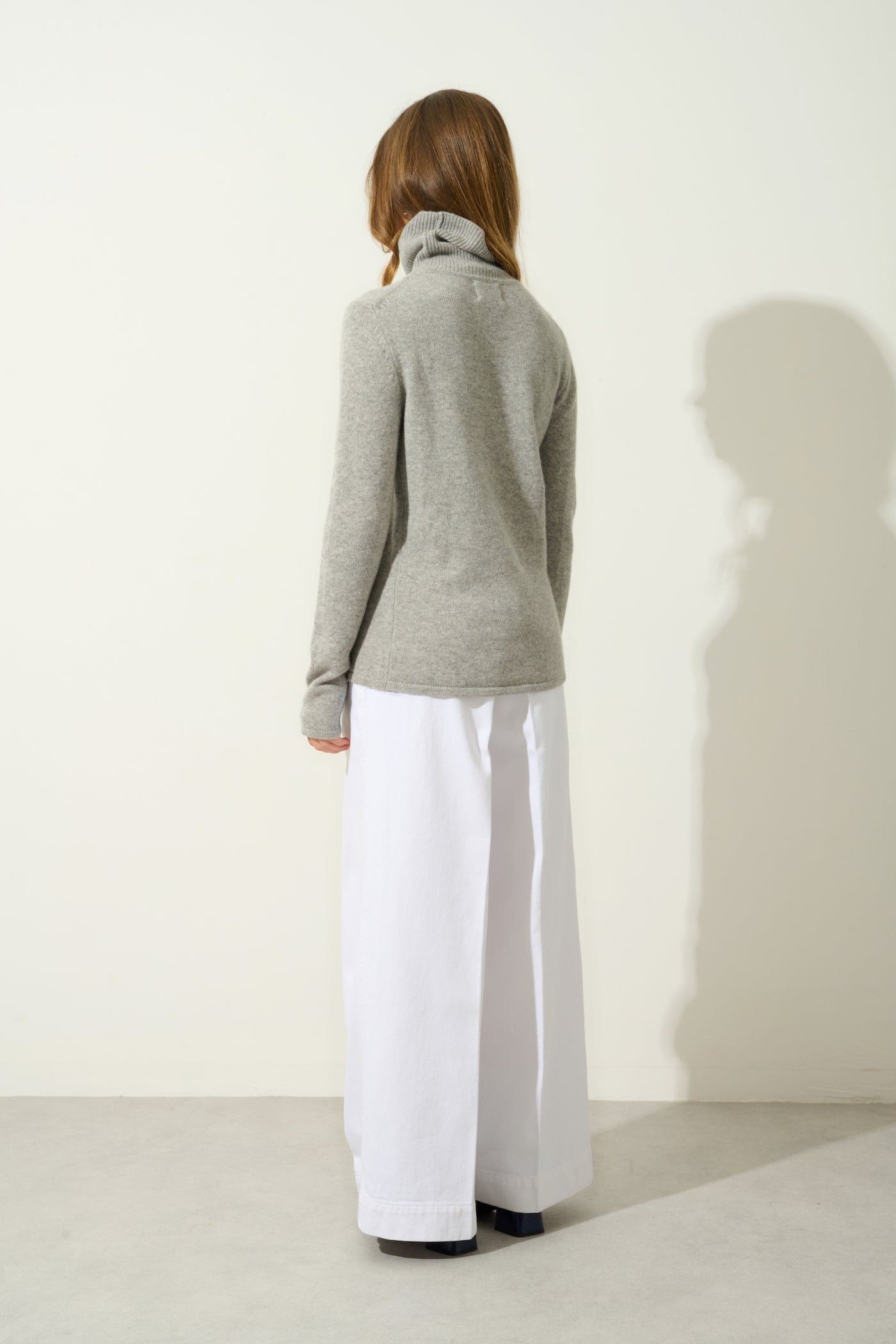 Jersey Cuello Vuelto 4 Hilos - Linda - Nube Jaspeado