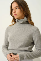 Jersey Cuello Vuelto 4 Hilos - Linda - Nube Jaspeado
