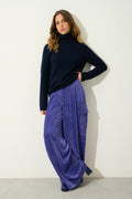 4-Ply Roll-Neck Jumper - Linda - Navy