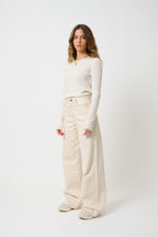 Crew-Neck Jumper 4-Ply - Ivy - Beige