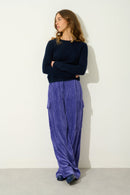 Pull Col Rond 4 Fils - Ivy - Navy