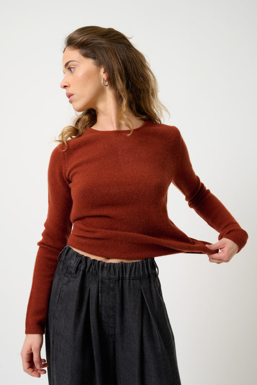 Pull Col Rond 4 Fils - Ivy - Écureuil