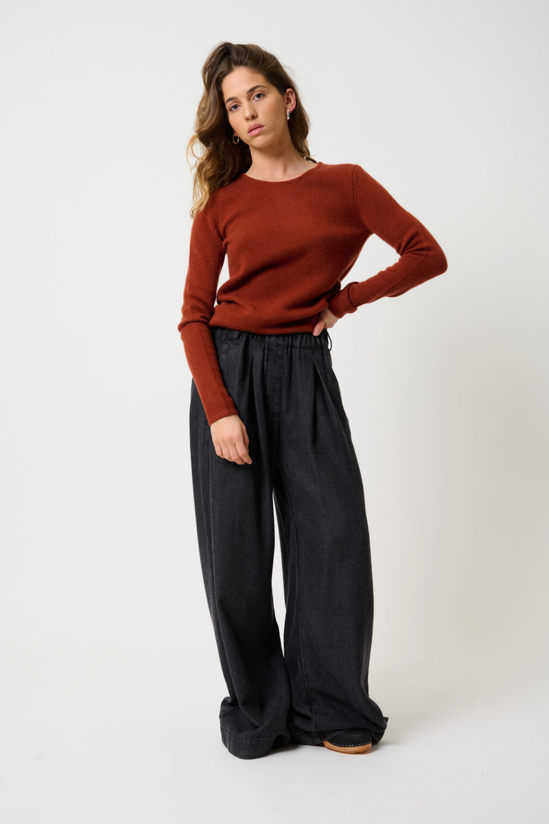 Pull Col Rond 4 Fils - Ivy - Écureuil