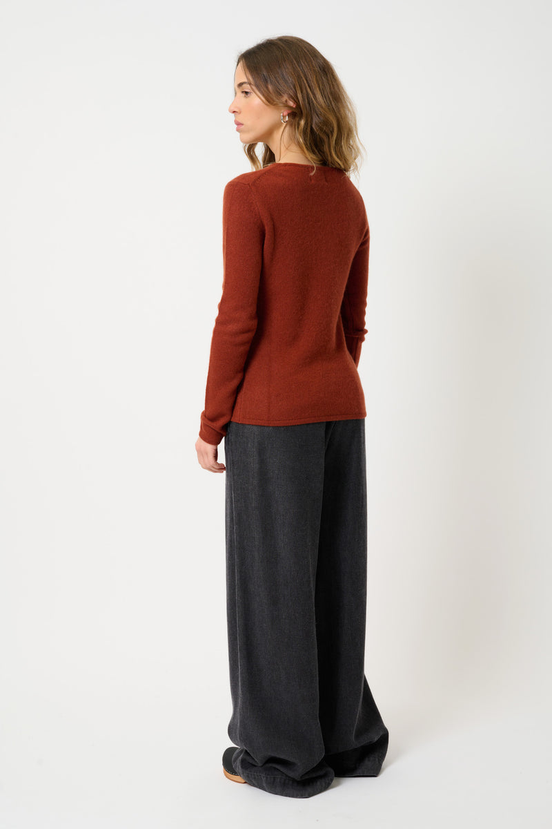 Pull Col Rond 4 Fils - Ivy - Écureuil