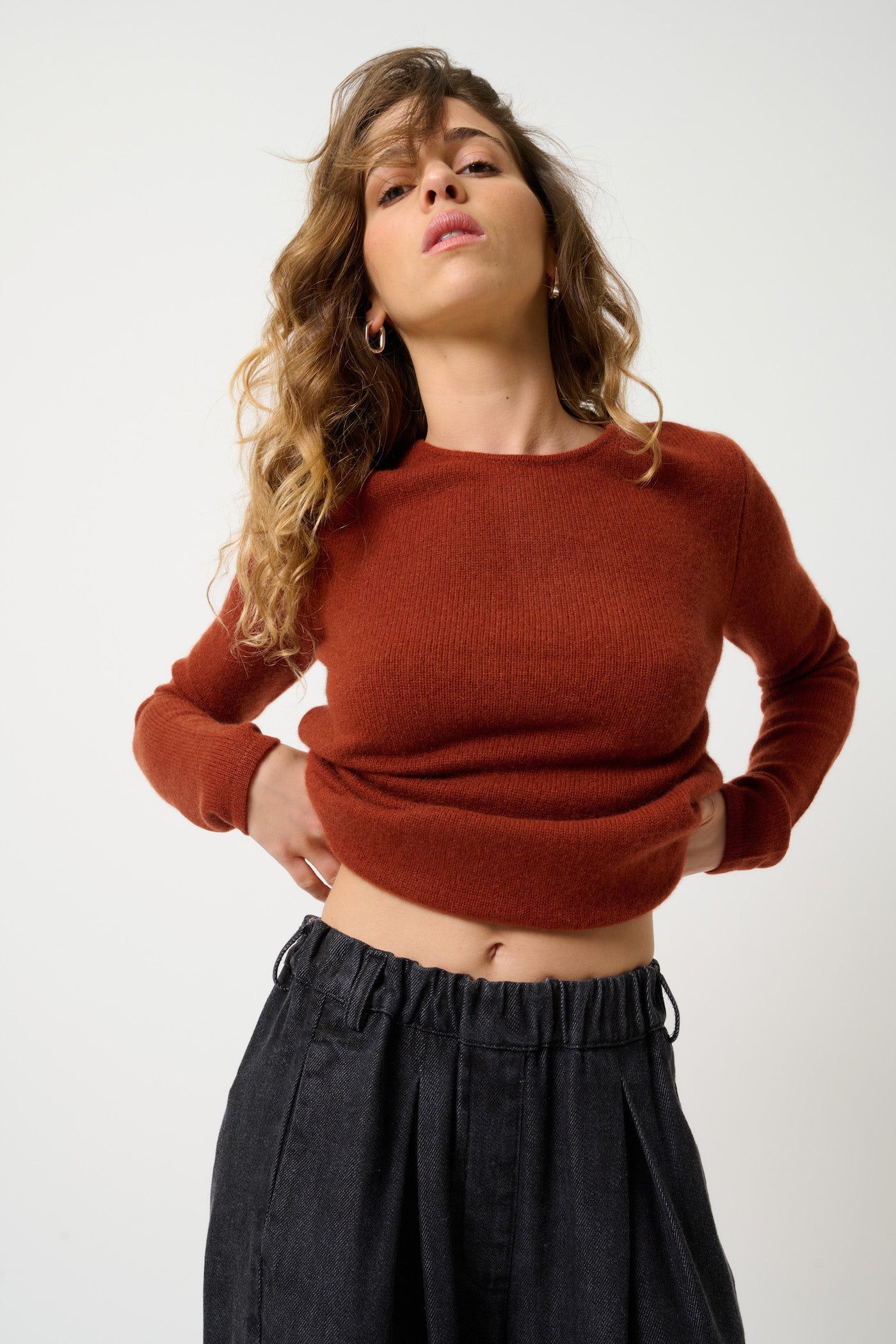 Pull Col Rond 4 Fils - Ivy - Écureuil