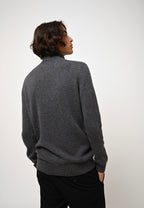 4-Ply Turtleneck Sweater - Martin - Anthracite Heather