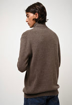Jersey de Cuello Alto 4 Hilos - Martin - Taupe Jaspeado