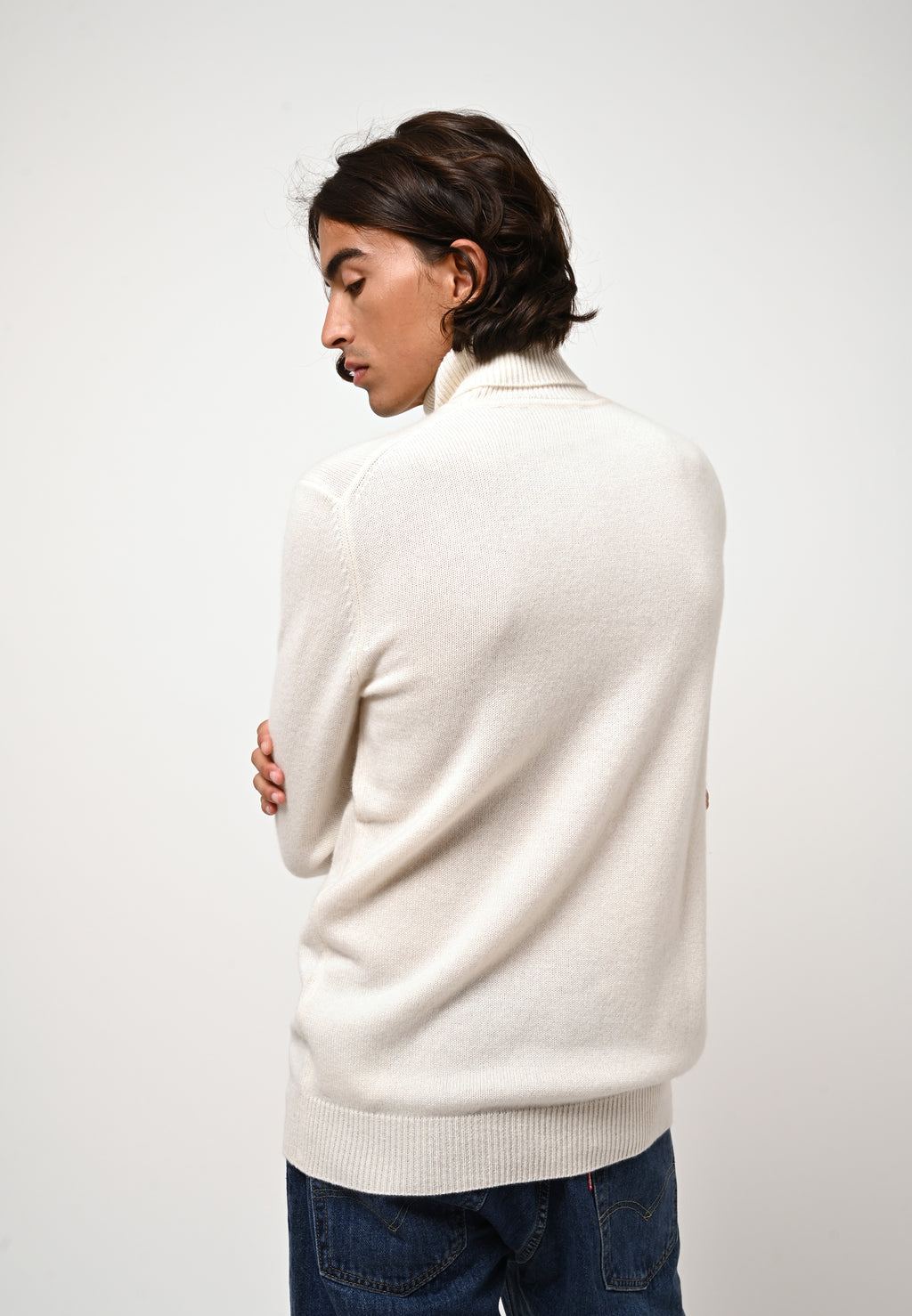 Pull Col Roulé 4 Fils - Martin - Neige