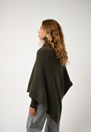 Poncho 4 Fils Meryl - Kaki - 100% Cachemire 4 Fils - Femme