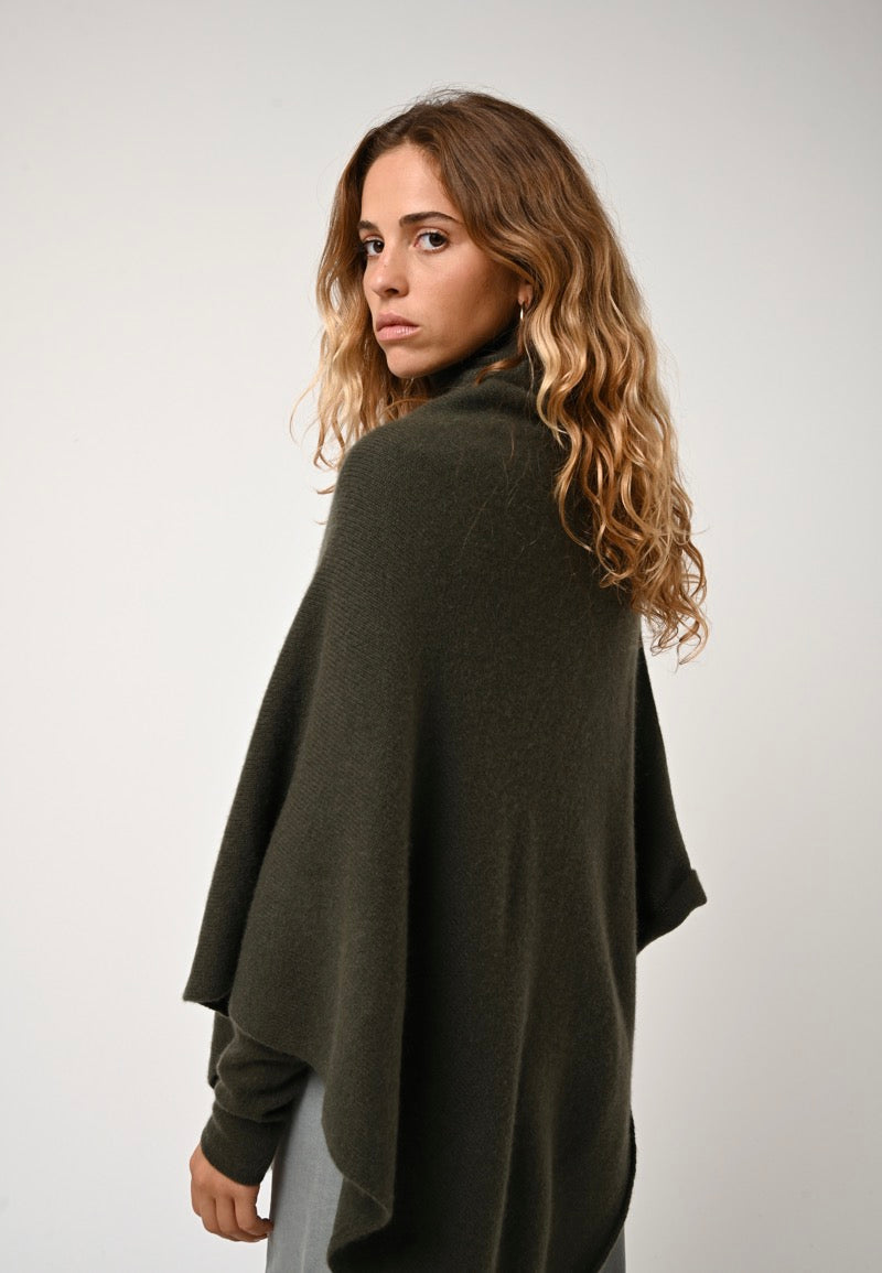 Poncho 4 Hilos - Meryl - Caqui