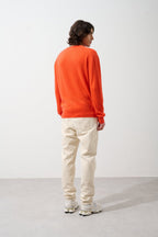 V-Neck Jumper - Agel - Orange