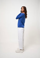Boat Neck Sweater - Criou - Electric Blue