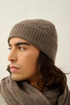 4-Ply Beanie - Scott - Taupe Marl