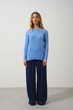 Jersey de cuello redondo - Daria - Sky
