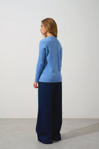 Jersey de cuello redondo - Daria - Sky