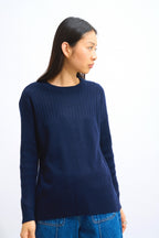 Pull Col Rond - Daria - Navy