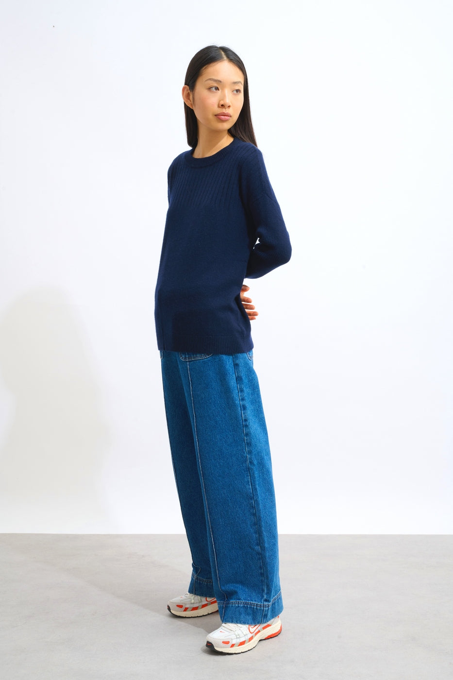 Pull Col Rond - Daria - Navy