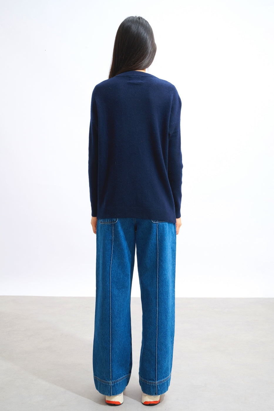 Pull Col Rond - Daria - Navy