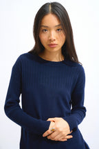 Pull Col Rond - Daria - Navy