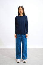 Pull Col Rond - Daria - Navy