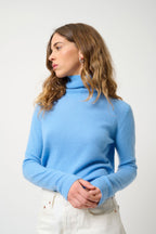 Jersey de cuello alto - Bise - Azul bebé