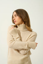 Turtleneck Sweater - Fornet - Beige