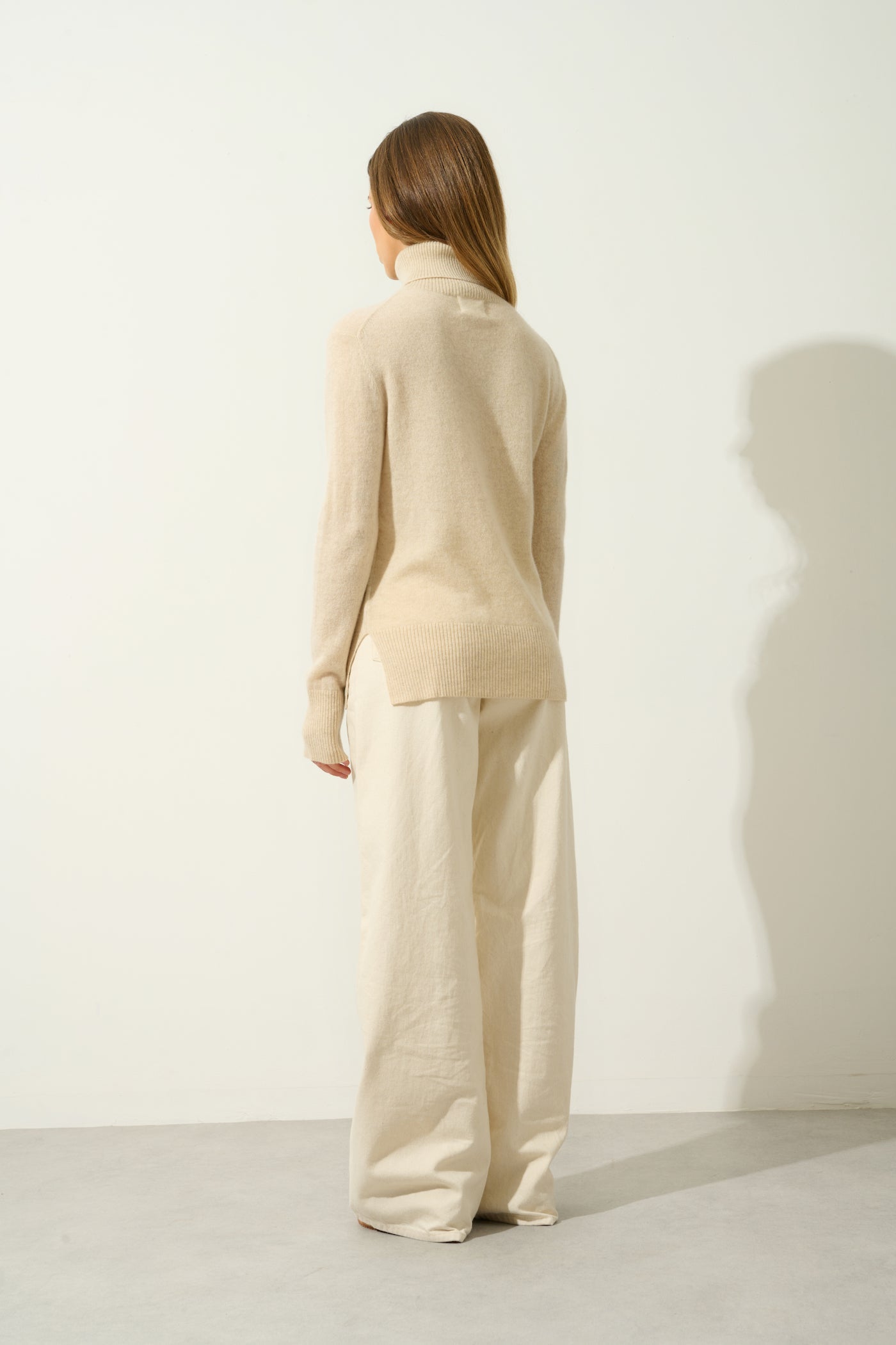 Turtleneck Sweater - Fornet - Beige