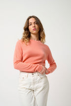 Round-Neck Jumper - Ecrin - Pink