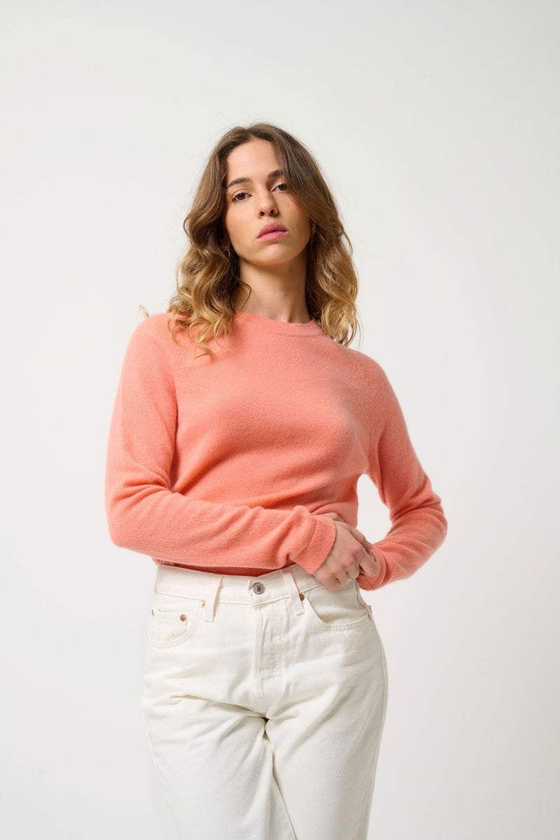 Pull Col Rond - Ecrin - Rose