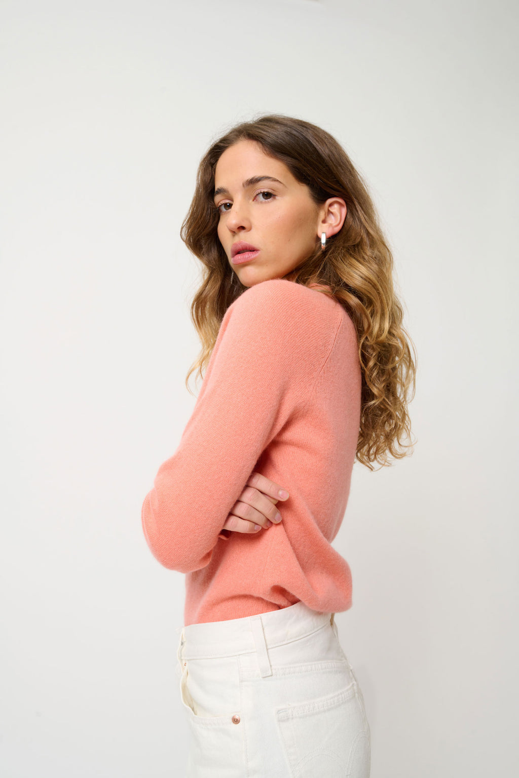 Pull Col Rond - Ecrin - Rose