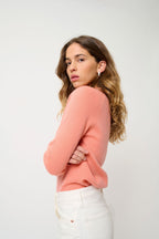 Round-Neck Jumper - Ecrin - Pink