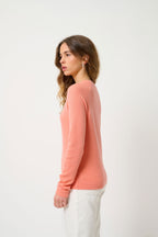 Pull Col Rond - Ecrin - Rose