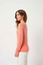 Round-Neck Jumper - Ecrin - Pink