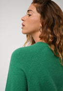 Jersey Ecrin con cuello redondo - Menta - 100% cachemir de 2 capas