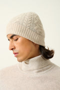 4-Ply Beanie - Scott - Marl Beige