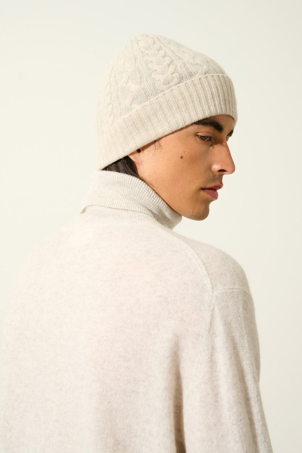 4-Ply Beanie - Scott - Marl Beige