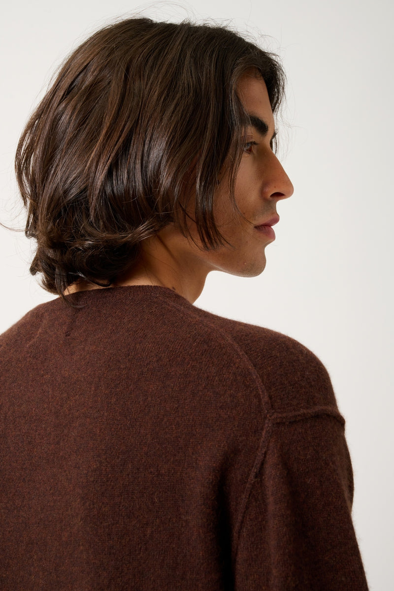 Pull Col Rond - Nolan - Café