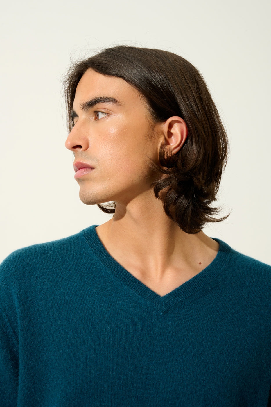 V-Neck Jumper - Timeo - Teal