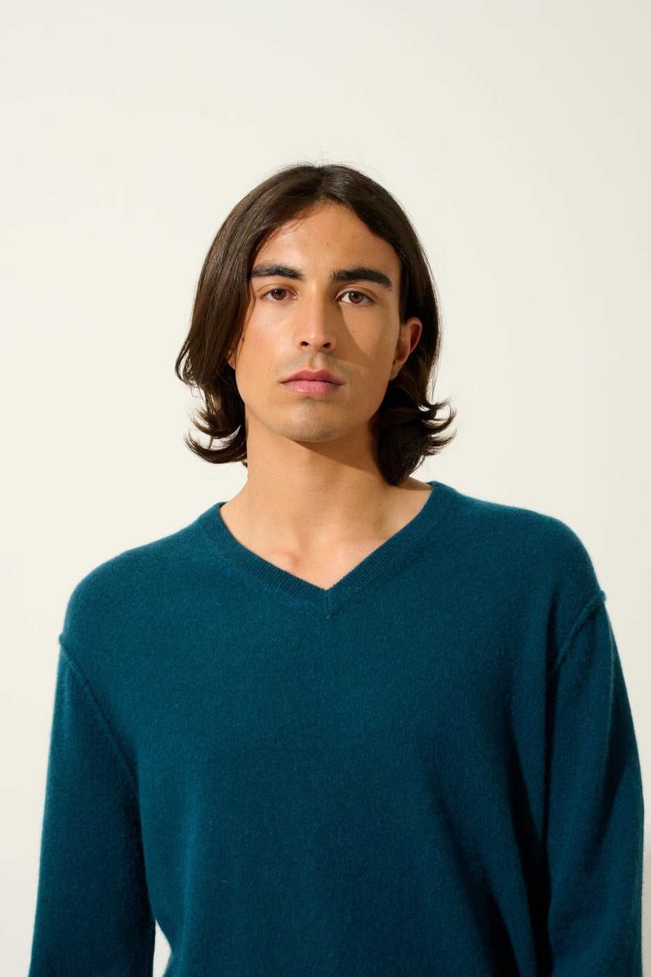 V-Neck Jumper - Timeo - Teal