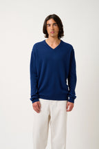 V-Neck Jumper - Timeo - Minuit