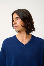 V-Neck Jumper - Timeo - Minuit