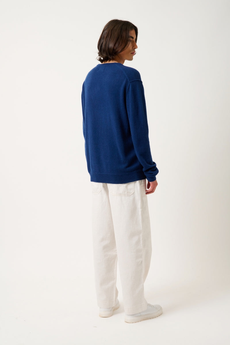 V-Neck Jumper - Timeo - Minuit