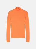 Suzie Turtleneck Sweater - 100% Cashmere, 2-Ply - Tangerine - Women's