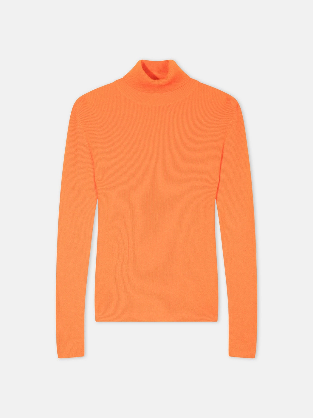 Suzie Turtleneck Sweater - 100% Cashmere, 2-Ply - Tangerine - Women's